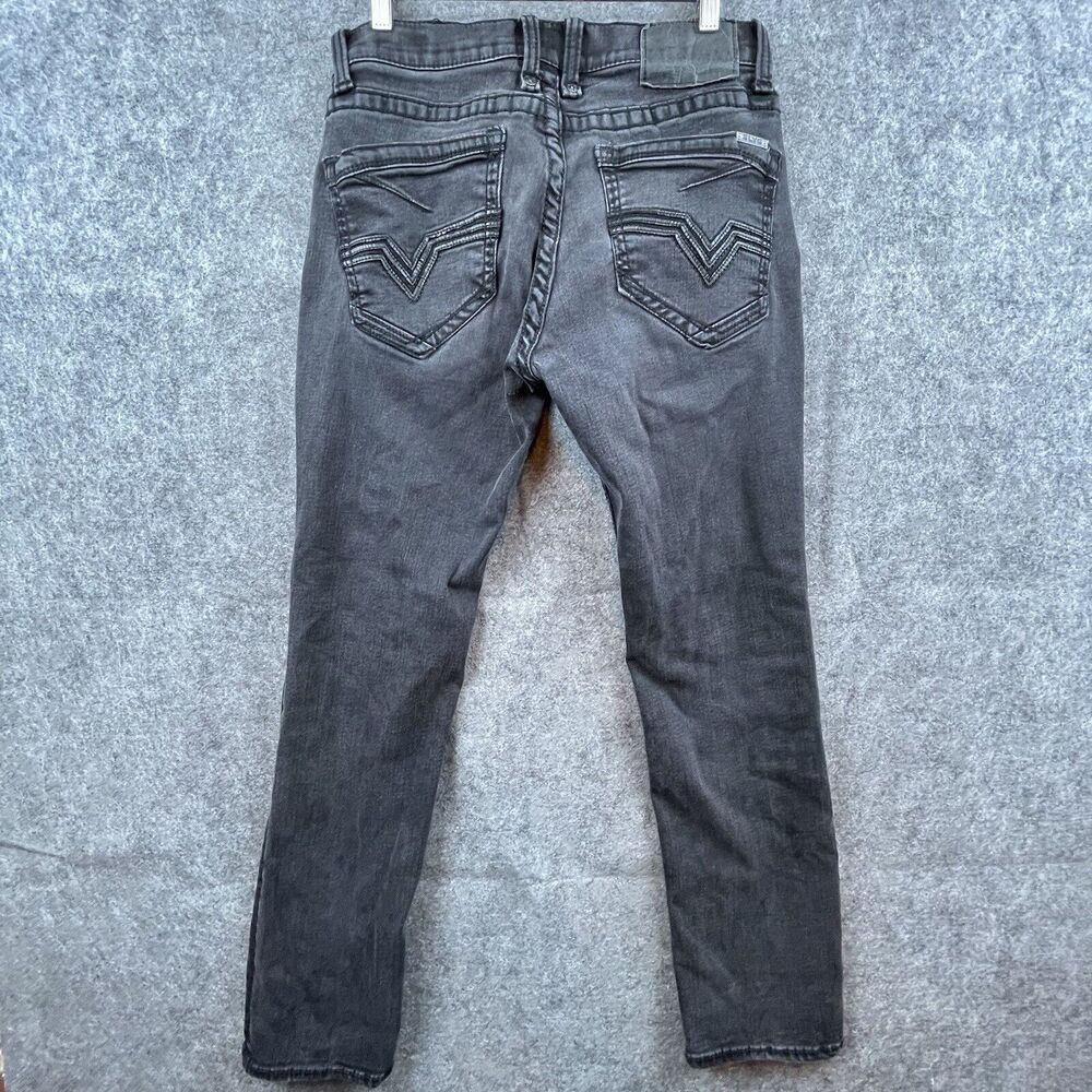 Salvage Supply Company x Buckle Jeans‎ Mens 33 Grey Black Slim Skinny Stretch
